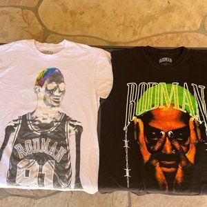 2-Pack Dennis Rodman Vintage T-Shirts L